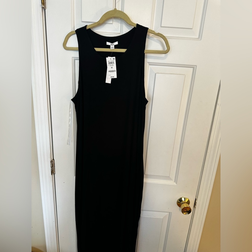 Bar III Classic Black Midi Dress